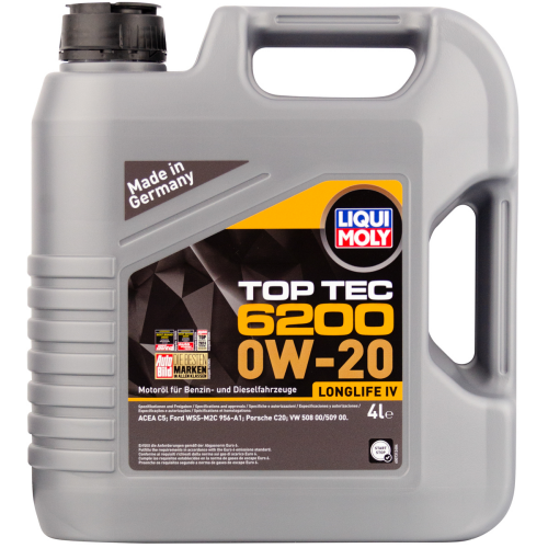 Синтетическое моторное масло Top Tec 6200 0W-20 - 4 л